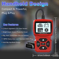 Nuevo OBDii Red V750 OBD2 Escáner OBD II Lector DE CÓDIGO DE VEHÍCULO 12V Herramienta de diagnóstico automotriz para automóviles