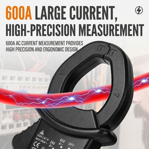 เครื่องหนีบดิจิตอล Sk-998a 600V 600A แรงดันไฟฟ้ากระแสสลับไฟฟ้ากระแสตรงช่วงอัตโนมัติเครื่องมือช่างไฟฟ้า - Product Image 5