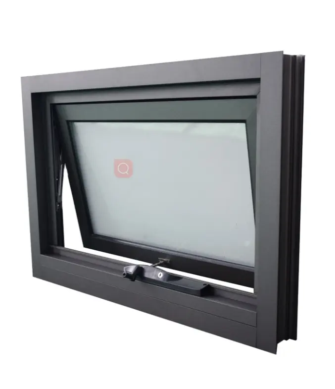 맞춤형 알루미늄 열 차단 여닫이 창 이중 유약 접이식 기울기 및 알루미늄 합금 프레임이있는 회전 창