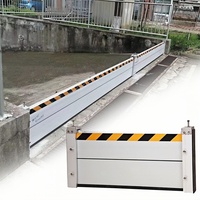 Barrera de Aluminio Contra Inundaciones para Puerta de Garaje Residencial, Barrera de Protección Contra Agua Resistente y Removible para Exteriores