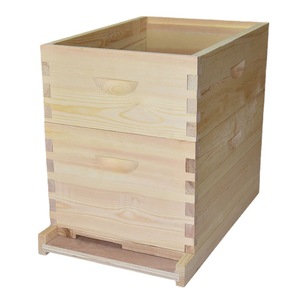 Matériel d'apiculture fourni directement par les fabricants : Ruche double à dix cadres style Lang, en pin, sans nœuds, vente en gros - Product Image 4