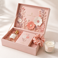 Fabricant de boîtes cadeaux rigides en papier 3D florales de luxe sur mesure, emballage haut de gamme OEM pour cosmétiques, parfums, coffrets cadeaux beauté