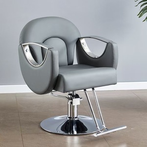 Sillón de Peluquería Hidráulico Moderno con Reposabrazos Dorados para Salón de Belleza, Barbería y Peluquería - Product Image 4