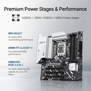 Carte mère Prime Z890M-Plus Wifi Mx LGA 1851 Intel Z890 DDR5 prête pour l'IA (vente en gros) - Product Image 5