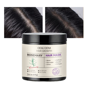 Maschera per capelli idratante organica e nutriente per la riparazione <span class=keywords><strong>di</strong></span> rosmarino maschera per capelli trattamento per la cura dei capelli - Product Image 1