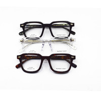 Haute qualité Vintage carré pleine jante noir Transparent lunettes cadre mode lunettes optiques pour femmes hommes