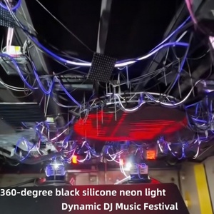 Rgbw 24v Negro <span class=keywords><strong>360</strong></span> °   Tubo de Neón Flexible de Silicona <span class=keywords><strong>LED</strong></span> RGBW ADJUD SPI para Festivales, Negro, <span class=keywords><strong>360</strong></span> Flex <span class=keywords><strong>Neon</strong></span> - Product Image 6