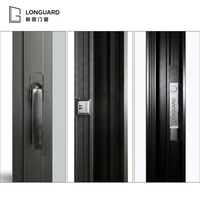 Ventana Abatible de Aluminio con Rotura de Puente Térmico de Alta Eficiencia Energética, Moderna, Personalizada, de Lujo, con Doble Vidrio Templado