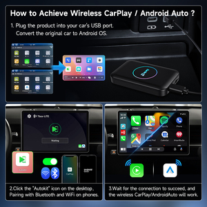 Carlinkit tbox Lite Android AI Box amart carplay Streaming Box Car Play para Apple Dongle con cable A Adaptador de coche Carplay inalámbrico - Product Image 5