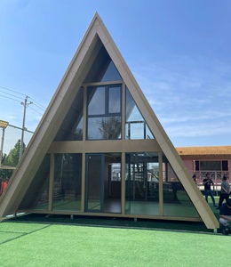 Villa triangular de lujo de 60m2, casa prefabricada <span class=keywords><strong>con</strong></span> marco de acero, <span class=keywords><strong>Panel</strong></span> sándwich, respetuoso <span class=keywords><strong>con</strong></span> el medio ambiente, resistente al agua, importado de China - Product Image 4