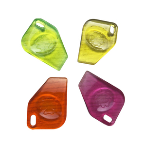 Promozione all'ingrosso regalo di plastica portachiavi portachiavi portachiavi gratta gratta trasparente - Product Image 5