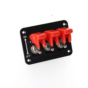 Interrupteur à bascule combiné Sirui 12V 20A, panneau en aluminium pour modification automobile - Product Image 2