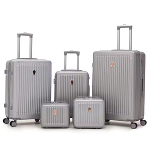 Precio <span class=keywords><strong>de</strong></span> fábrica Ligero ABS <span class=keywords><strong>PC</strong></span> Trolley Maleta <span class=keywords><strong>de</strong></span> mano Juego <span class=keywords><strong>de</strong></span> viaje 5 piezas con ruedas giratorias Estilo <span class=keywords><strong>de</strong></span> negocios simple - Product Image 5