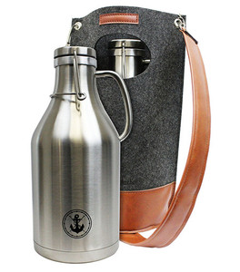Growler-bière double paroi anti-fuite, en acier inoxydable, <span class=keywords><strong>2l</strong></span>, personnalisée, nouvelle tendance - Product Image 5