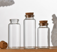 Vente en gros d'usine de flacons en verre tubulaire avec bouchon en caoutchouc pour usage cosmétique