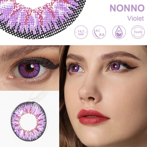 Livraison gratuite Freshgo Flare Lentilles de contact colorées rouges, lentilles de contact colorées brillantes pour les yeux - Product Image 2