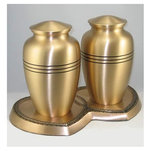 สหายแข็งโกศโลหะเคลือบเงาสำหรับงานศพมีคุณภาพสูงทนทานทนทานต่อการฌาปนกิจศพแบบสามสาย - Product Image 2