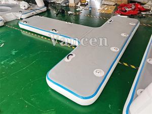 Plate-forme flottante gonflable Bateaux Yacht <span class=keywords><strong>de</strong></span> luxe Toboggan Piscine Air Docks dans l'Océan Plate-forme Docks Île flottante - Product Image 4