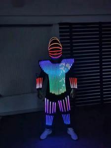<span class=keywords><strong>Precio</strong></span> barato LED disfraz adulto puesta en escena baile luces Led coloridas <span class=keywords><strong>traje</strong></span> noche Club Led actuación disfraz para hombre - Product Image 4