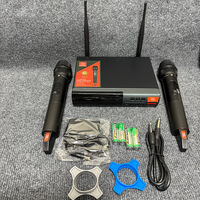 Mikrofon Nirkabel URX9900 Satu-ke-dua untuk Rumah Tangga, U-band Infrared FM, Khusus Perdagangan Luar Negeri, Bentuk Hati