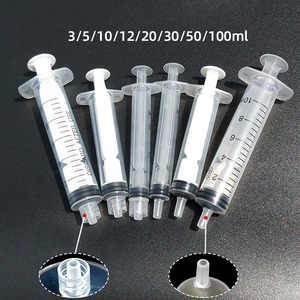Injecteur 5ml à <span class=keywords><strong>200ml</strong></span> <span class=keywords><strong>Seringue</strong></span> industrielle à poussée manuelle non stérilisée Luer Lock/<span class=keywords><strong>Seringue</strong></span> distributeur à bouche droite - Product Image 3