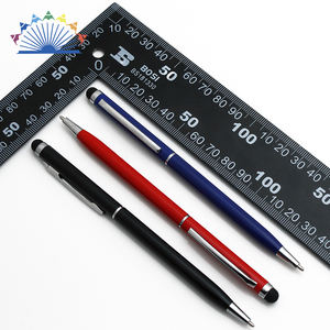 Stylo bille publicitaire économique avec logo, écran tactile, corps métallique sportif, pointe de 1,0 mm, idéal pour la publicité et comme cadeau fin. - Product Image 5