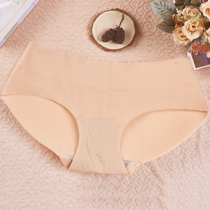 Wholesale XXL <strong>Size</strong> Menstrual Period Panties Solid Pattern Padded Underwear with Insert Pads for Women - Product Image 5
