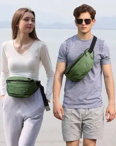 Bolsa de viagem clássica para homens e mulheres, bolsa de cintura com cinto, corpo cruzado personalizado à prova d'água