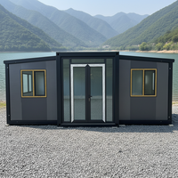 Maison conteneur extensible australienne, type Granny Flat, 2 chambres, transportable, avec salle de bain complète et cuisine