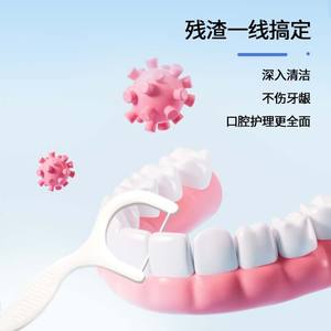 Haier Tom And Jerry – cure-dents en fil dentaire, 50 pièces, qualité alimentaire, portables, pour le nettoyage des dents, élimination de la plaque dentaire - Product Image 3