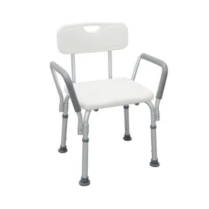 אספקת שירותי בריאות שימוש מתכווננת רחצה כיסאות PVC מתקפל מקלחת כיסא לקשישים ונכים