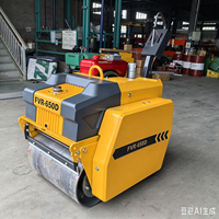 Mini-rouleau compresseur OEM à chenilles 300kg-700kg, moteur essence/diesel, machine de terrassement, pompe hydraulique Eaton, moteur de compresseur
