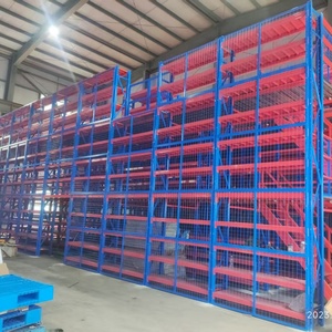 מדפי ביניים תעשייתיים בהתאמה אישית, בעלי תקן CE/ISO9001, גימור צבוע באבקה, קיבולת אחסון גדולה - Product Image 3