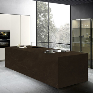 Dalles de quartz artificiel gris imprimé TMZ 7010 Angola Brown PD, polies et découpées sur mesure, pour escaliers, murs, revêtements muraux intérieurs, comptoirs, style moderne - Product Image 3