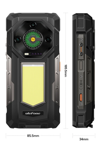 Teléfono Resistente Ulefone Armor 33 LTE, 25500mAh, 512GB ROM, 24GB RAM, 120Hz, 6.9'', NFC, Android 15, 66W, Smartphone en Inglés - Product Image 2