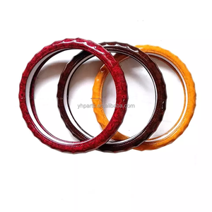 Cubierta para volante de coche, cubierta de dirección antideslizante para las cuatro estaciones, accesorios universales para volante para camión, SUV, vehículo <span class=keywords><strong>RUV</strong></span> - Product Image 1