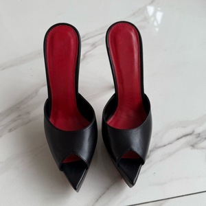 Custom Style <b>Slip</b> on Peep Toe Pumps Thick Platform Sandals Thin High Heel Sexy <b>Women</b> Summer Shoes Mules - Product Image 4