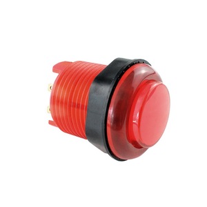 สวิตช์ปุ่มพลาสติกเรืองแสงสำหรับคอนโซลเกมอาร์เคด 28 ประเภทแบบเสียบพร้อมไฟสีแดงสีเขียวสีฟ้าสีเหลืองใส - Product Image 2