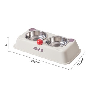 Nouvelle gamelle surélevée en acier inoxydable pour chat et chien, protection du cou, anti-renversement, ustensiles pour animaux de compagnie - Product Image 1