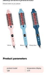 <span class=keywords><strong>Brosse</strong></span> Coiffante Infrarouge 2-en-1 <span class=keywords><strong>Lissante</strong></span> et Bouclante, Température Réglable Multi-vitesses pour Femmes - Vente en Gros - Product Image 6