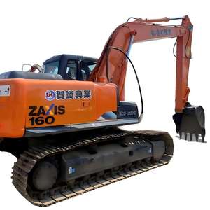 Excavadora Usada Hitachi ZAX160 de Japón, Excavadora de 16 Toneladas de Segunda Mano, Excavadora Mediana, Maquinaria de Construcción, Fábrica, en Stock - Product Image 1