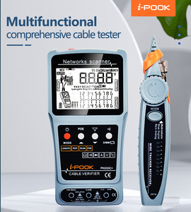 Localizador de Falhas de Cabo i-POOK RJ11&RJ45 PK655C+ com Display LCD e Teste PoE, Também com Função de Lanterna - Product Image 6