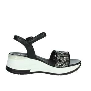 Sandalias de Plataforma con Cuña para Mujer, Modelo K 11092, Color Negro, Zapatos de Verano - Product Image 4