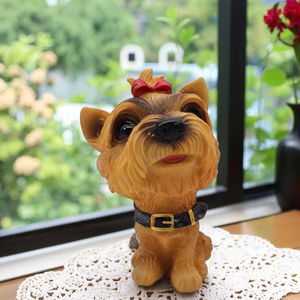 Articles de décoration d'intérieur modernes Statue d'animal de compagnie mignonne Sculpture d'art artisanal en résine Figurines miniatures 3d de jardin d'animaux personnalisées - Product Image 2