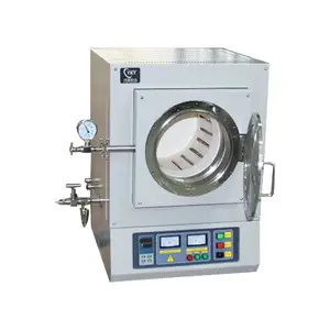 Laboratory vacuum electric crucible furnace for calcining or annealing semiconductor wafers