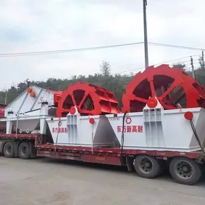 High Efficiency 50t/h River Sand Silica Sand Washer Wheel Bucket Sand Washing Cleaning Machine Price For Sale