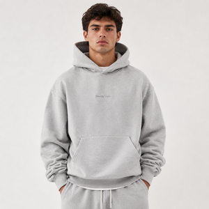Custom Logo Hoodie Cotton <b>Pullover</b> Solid Color Streetwear Print Design Premium High Quality <b>Men</b> Hoodie - Product Image 3