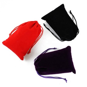 Kích Thước Lớn Mềm Giáng Sinh Đám Cưới Nhung Dây Rút Túi Quà Tặng Trang Sức Đóng Gói Nhung Đỏ Túi Điện Thoại Túi Nhung - Product Image 6