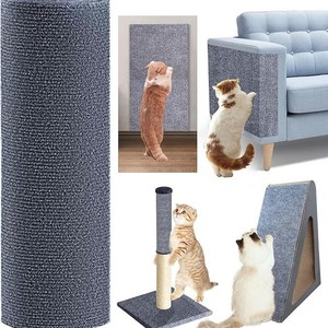 Tapis à gratter pour chat, auto-adhésif, en polyester, forme rectangulaire, protection de meubles DIY pour canapé, sofa, mur - Product Image 5