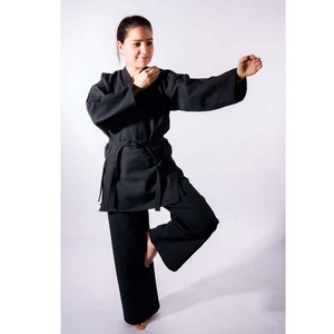 PIHA SPORTS Custom Women Black Ninjutsu/bujinkan/karate Gi Training Uniform with <b>Elastic</b> Band & <b>Lace</b>-up Closure - Product Image 5
